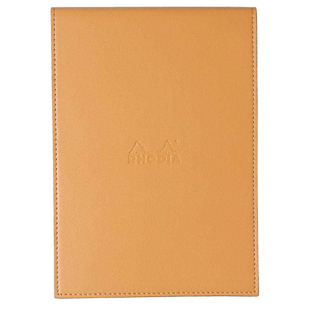 Bloco de Notas Rhodia 15,5x22cm N°16 Capa Couro Laranja